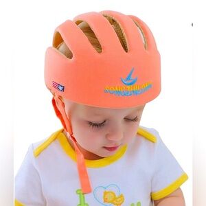 Orange Baby Safety Helmet for Crawlers & New Walkers New